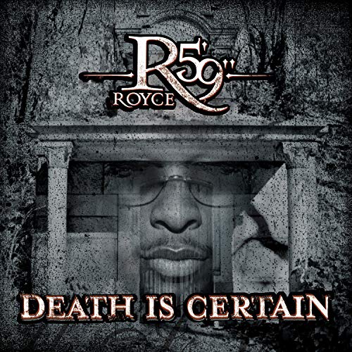 Album cover featuring Royce Da 5'9" superimposed over a dark, stone architectural background.