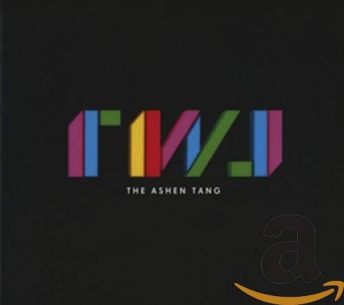 CD cover: black background with colorful, abstract lettered logo and text.