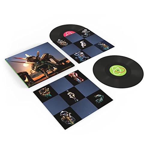Royksopp vinyl record set with colorful artwork and two black discs.