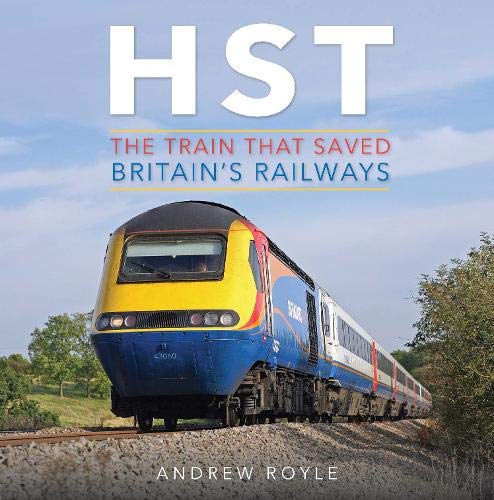 Book cover featuring a blue and red High Speed Train travelling on tracks.