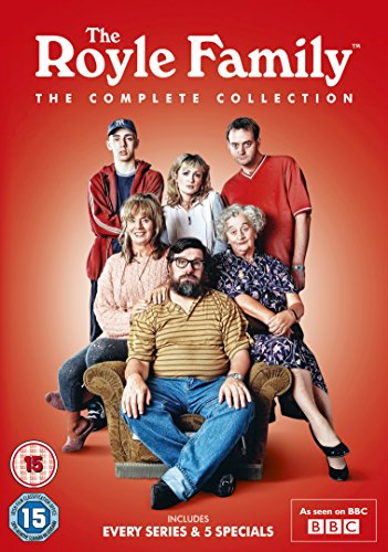 DVD cover for "The Royle Family" featuring the show's cast.