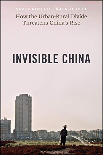 Book cover showing a farmer watering a field in front of a city skyline.