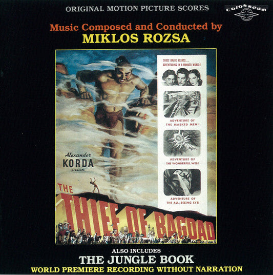 CD cover for “The Thief of Bagdad” soundtrack by Miklos Rozsa.