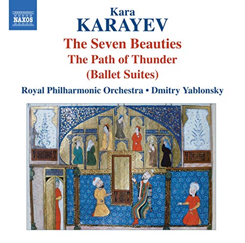 CD cover for Karayev’s “The Seven Beauties” featuring ornate Persian art.
