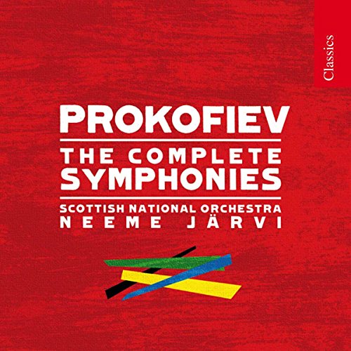 Red CD cover with white text: "Prokofiev The Complete Symphonies".