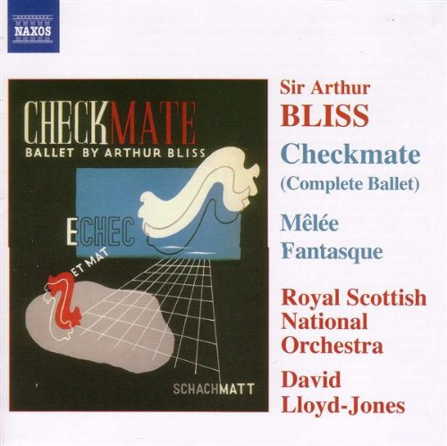 CD cover art for "Checkmate" ballet by Arthur Bliss, featuring abstract chess design.