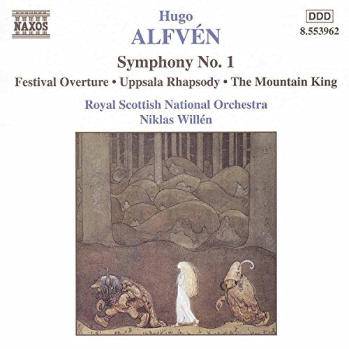 CD cover with illustration of mythical creatures and a woman in a white dress.