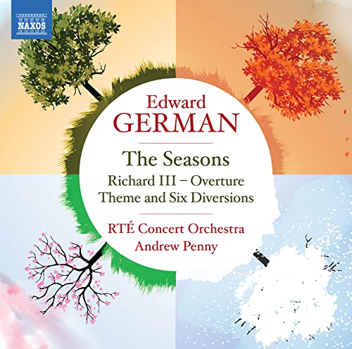 CD cover with seasonal tree imagery and composer Edward German’s name.