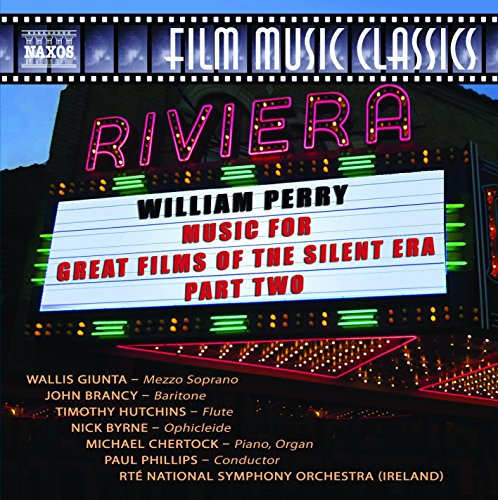 CD cover for "Film Music of the Silent Era Vol. 2" by William Perry.