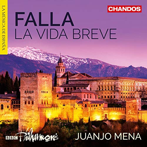 CD cover for Manuel de Falla’s “La Vida Breve” featuring the Alhambra.