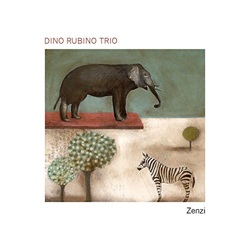 CD cover with painted elephant, zebra, and stylized trees.