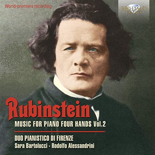 CD cover featuring a portrait of pianist Anton Rubinstein.