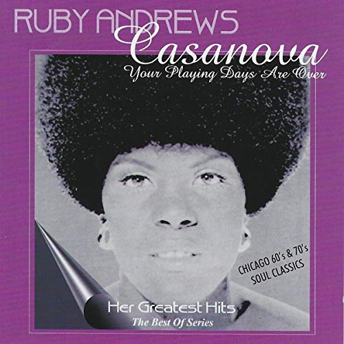 Ruby Andrews "Casanova" CD cover featuring a portrait of the singer.