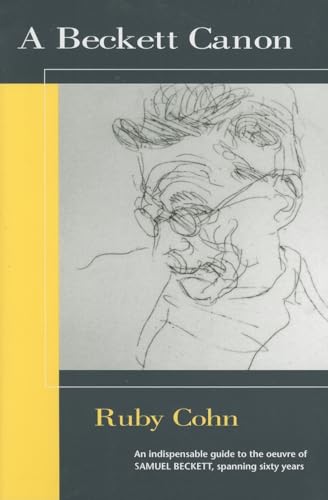Book cover: "A Beckett Canon" by Ruby Cohn, featuring a sketched portrait.