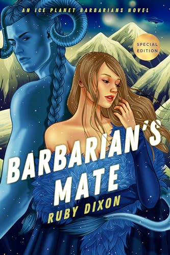 Book cover: two women, one blue-skinned, with snowy mountains backdrop.