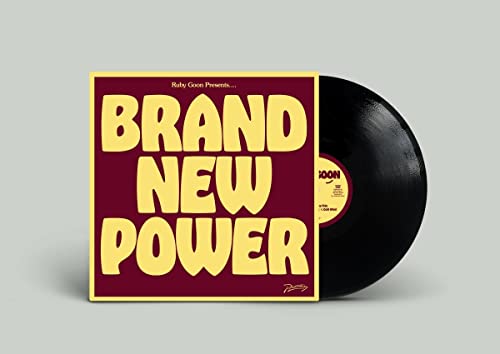 Ruby Goon "Brand New Power" vinyl record with bold yellow lettering.