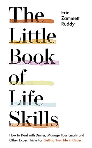 Book cover: "The Little Book of Life Skills" with colorful brushstrokes.