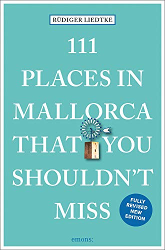 Book cover: "111 Places in Mallorca," featuring a windmill illustration.