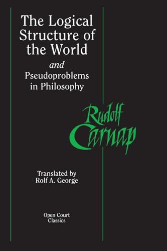 Book cover: “The Logical Structure of the World” by Rudolf Carnap.