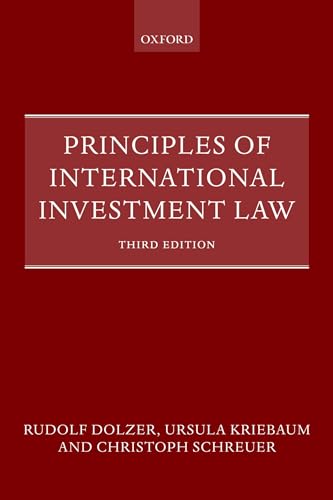 Book cover for Principles of International Investment Law, Third Edition, by Oxford University Press.