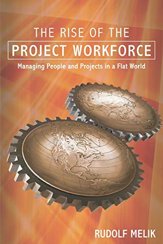 Book cover with gears and a world map, titled "The Rise of the Project Workforce.