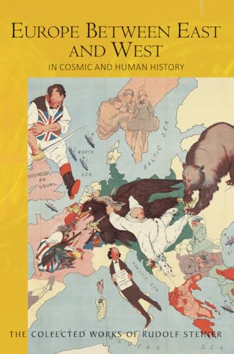 Book cover featuring a political cartoon map of Europe with figures and animals.