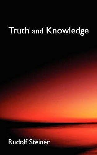 Book cover: "Truth and Knowledge" by Rudolf Steiner, with red and black gradient.