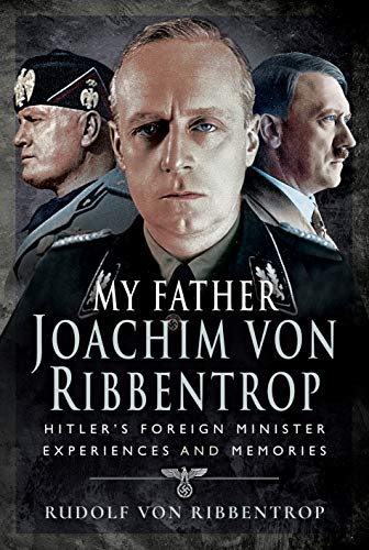 Book cover featuring portraits of Joachim von Ribbentrop, Benito Mussolini, and Adolf Hitler.