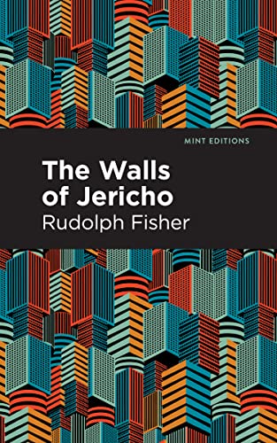 Book cover with abstract geometric pattern of stacked, colorful buildings.