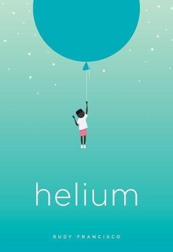A child holding a large blue balloon against a light teal background.