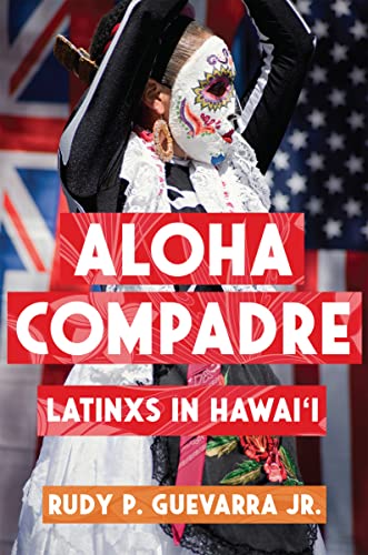 Book cover featuring a masked dancer with American and Hawaiian flags.