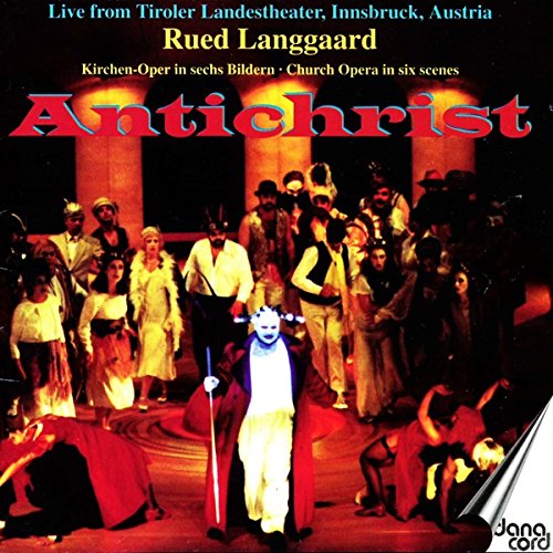 "CD cover featuring a dramatic opera scene with 'Antichrist' in red text."