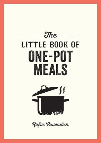 Book cover: "The Little Book of One-Pot Meals" with a pot illustration.