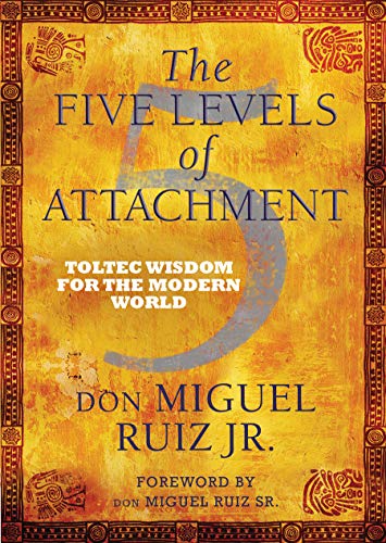 Book cover for The Five Levels of Attachment with a large number five background.