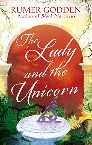 Book cover: "The Lady and the Unicorn" with red and gold design.
