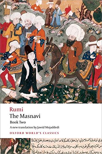 Book cover featuring a Persian miniature painting of figures and text below.