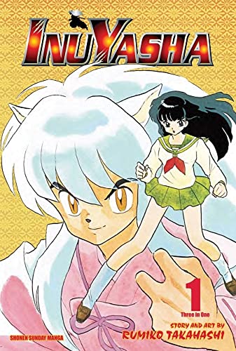 Inuyasha manga volume one cover featuring Inuyasha and Kagome.