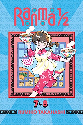 Ranma 1/2 manga volume 4 cover featuring a girl carrying bowls of ramen.