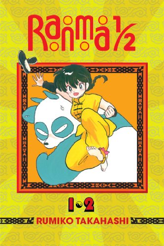 Ranma 1/2 manga volume 1 cover with a boy and panda illustration.