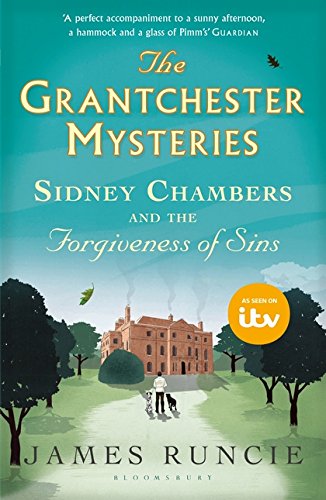 Book cover: "Sidney Chambers and The Forgiveness of Sins" with a manor house.
