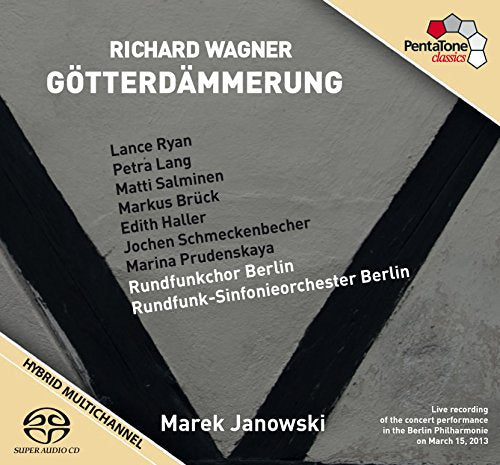 "CD cover with gray background, black 'V' shape, and white text listing performers."