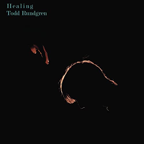 Todd Rundgren’s “Healing” album cover: dark silhouette with red highlights.