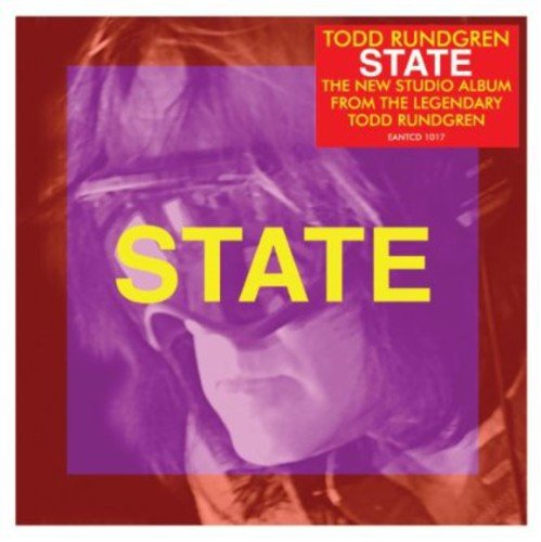 Todd Rundgren's "State" CD cover featuring a purple-tinted photo of the artist.