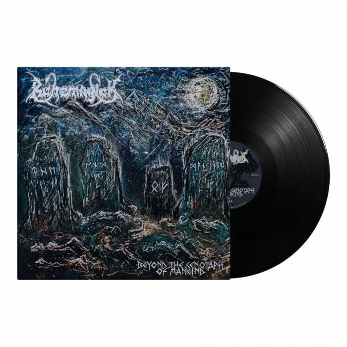 Runemagick vinyl record and album cover with dark, gothic graveyard art.