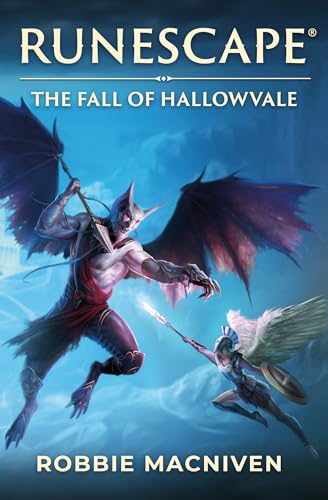 Book cover for “Runescape: The Fall of Hallowvale” featuring fantasy characters.