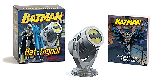 Bat-Signal toy with packaging, featuring Batman and the iconic bat symbol.