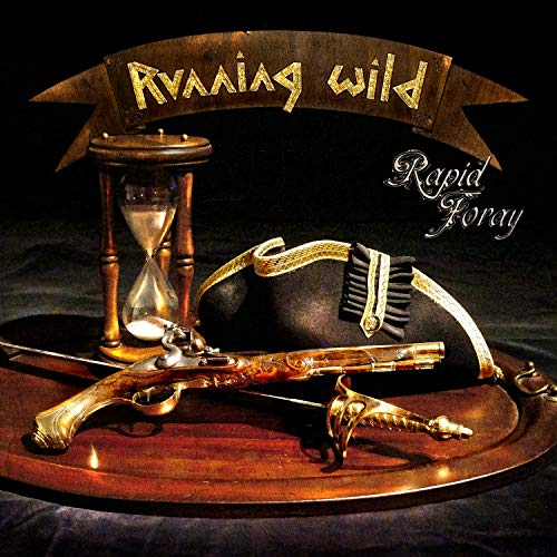CD cover: hourglass, flintlock pistol, and Napoleonic-era hat on wood.
