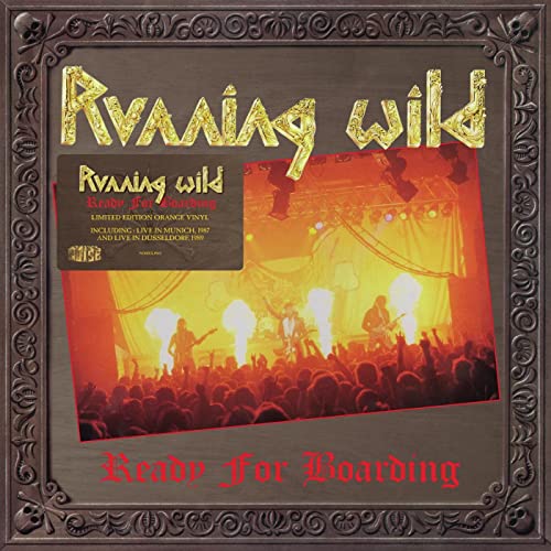 Vinyl cover featuring a live concert photo framed by an ornate, dark skull border.