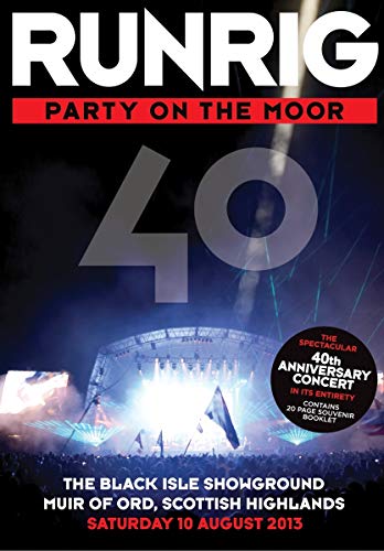Runrig Party on the Moor concert DVD cover featuring a large stage and crowd.