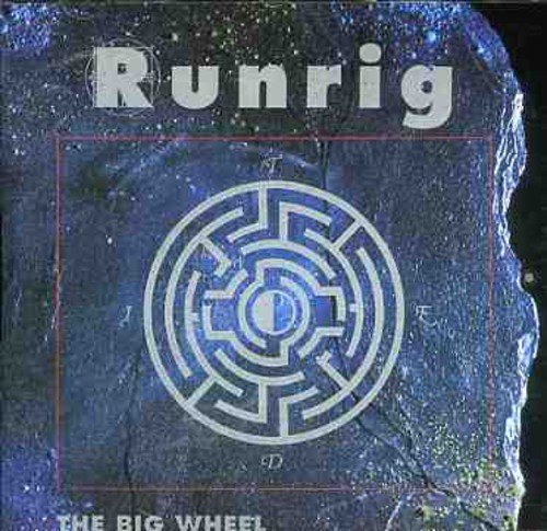 Runrig album cover, "The Big Wheel," featuring a blue labyrinth design.